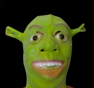 Shrek Latex Mask Halloween Cosplay Plastic Eyes - Picture 1 of 5