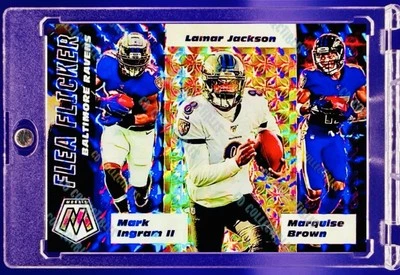 Lamar Jackson  MOSAIC REFRACTOR CARD PANINI BALTIMORE RAVENS MVP MINT - Image 1 of 4