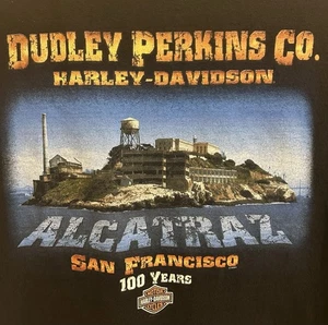 T-shirt Harley Davidson San Francisco Alcatraz 100 anni manica corta nera XL - Foto 1 di 7