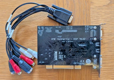 RME Hammerfall DSP 9632 PCI Sound Card - With Cable - Tested and Working - Image 1 of 4