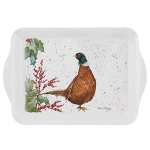 Bree Merryn Design Percy Fasan kleines Melamin Snack Tablett mit Lippe - Bild 1 von 1
