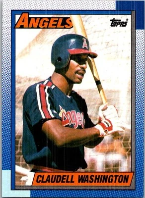 1990 Topps #705 Claudell Washington - Image 1 of 2