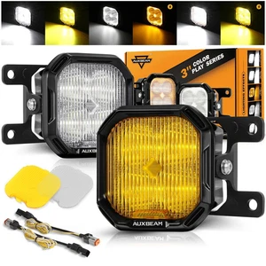 Kit de luces antiniebla LED AUXBEAM 3" para Ford Honda Nissan Subaru Acura - Imagen 1 de 6