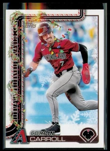 2025 Topps Holiday #H158b Corbin Carroll Karte Arizona Diamondbacks - Bild 1 von 2