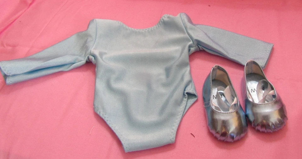 Zapatos de leotardo azul y ballet aptos para niña muñeca 18 pulgadas vendedor de ropa lsful Foto 1 de 1