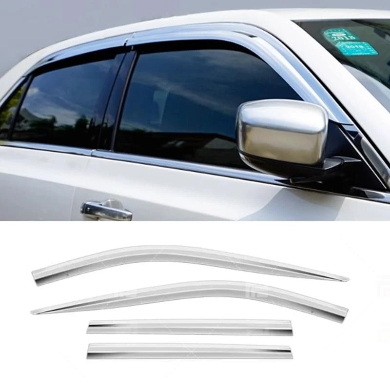 Chrome Side For Chrysler 300C 2011-2022 Window Visor Wind Deflectors Rain Guards - Image 1 of 1