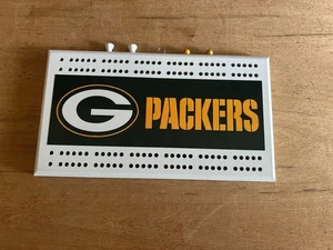 Green Bay Packers Cribbage Board 2 Player w/Pegs Wall Hanger NFL GB Nice - Picture 1 of 24