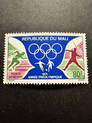 Sello Malí Juegos Olímpicos Correo Aéreo No. 122 Nuevo * Mh 1971 Foto 1 de 2