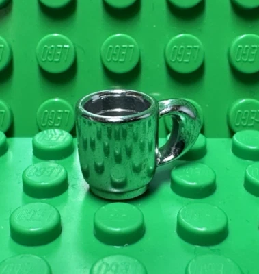 LEGO Utensilio Taza Taza Cromo Plata Scala 33054 para Star Wars 7133 + Bellville Foto 1 de 4