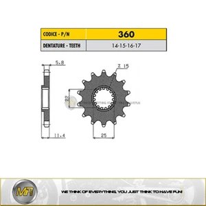 KTM LC4 SUPERMOTO 625 2002 2003 2004 PIGNONE ACCIAIO PASSO 520 - 17 DENTI - Imagen 1 de 1