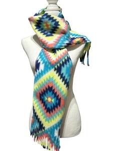 Fleece scarf neck warmer Aztec boho handmade - Picture 1 of 4
