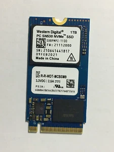 WD PC SN530 SDBPMPZ-1T00 1TB M.2 2242 NVMe PCIe Gen3 x 4 SSD para portátil Lenovo - Imagen 1 de 12