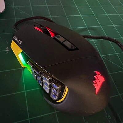 Corsair  Scimitar PRO RGB 17 Button Wired Optical Gaming Mouse Yellow - Image 1 of 4