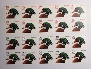 Wood Ducks 29¢ Stamps Booklet Panes (2 Different) Each Folded SC #2484a & #2485a - Picture 1 of 2