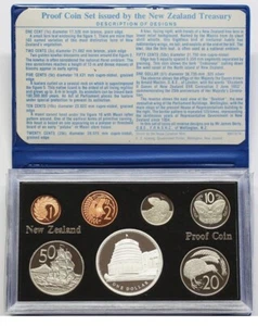 New Zealand - 1978 - Silver Proof Coin Set -- NZ Parliament Beehive - Picture 1 of 2