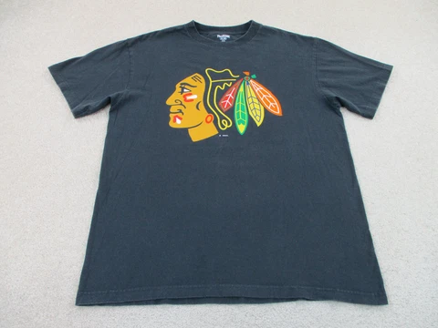 Chicago Blackhawks Shirt Adult Extra Large Black Hockey Patrick Kane Mens A23 Cover