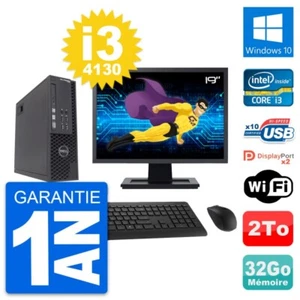 PC DELL T1700 SFF Bildschirm 19 " Intel i3-4130 RAM 32Go Disc 2To Windows 10 - Bild 1 von 7