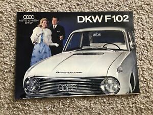 1966 Audi DKW F-102, littérature de vente imprimée allemande.