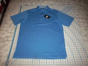 MENS LARGE FOOTJOY BLUE POLO SHIRT - NWT - Picture 1 of 4