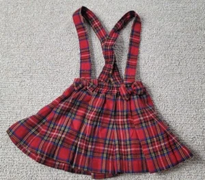 Childrens Place Skirt Pleated Vintage Retro Jumpsuit Plaid Classic 12 Months - Picture 1 of 11