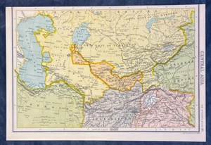 1890 John Bartholomew Antique Map of Central Asia -  Kazakhstan - Picture 1 of 2