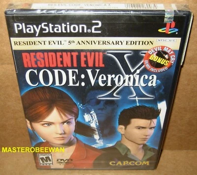 Resident Evil Code Veronica X 5th Anniversary Edition Black Label PS2 New Sealed - Image 1 of 4