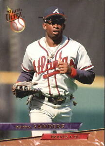 1993 Ultra Atlanta Braves Baseball Card #12 Deion Sanders