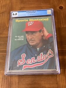 Stand à journaux Ted Williams Sports Illustrated CGC 6.0 OW/blanc (couverture classique 1969)
