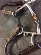 Double Jointed Copper Lozenge Pelham Horse Bit 6 Inch. Used  Once