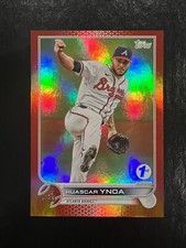 2022 Topps Series 1 First Edition #3 Huascar Ynoa Red Parallel SP 41/50 Braves