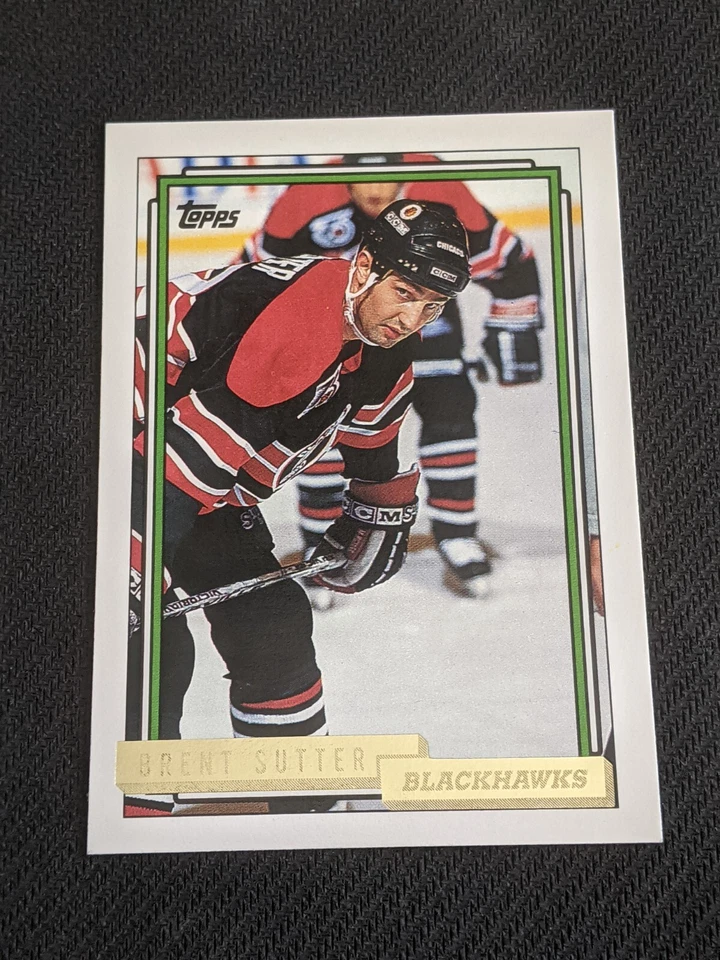 1992-93 Topps Gold BRENT SUTTER #75 Gold Parallel - Image 1 of 1