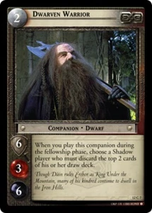 LOTR TCG Dwarven Warrior (12C7) Black Rider - Imagen 1 de 1