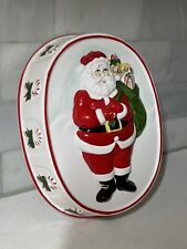 Sigma Tastesetter Christmas Santa Ceramic Oval Hanging Mold 10”