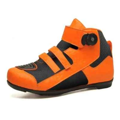Men's Reflective Motorcycle Boots  Breathable Anti-fall Gear Shift Rubber Sole - Imagem 1 de 4
