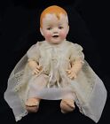 Antique Baby Doll 24" Composition Cloth Sleep Eyes, 4 Teeth, Crier Cute Unmarked