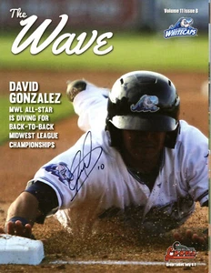 DAVID GONZALEZ SIGNIERTES WAVE-PROGRAMM WEST MICHIGAN WHITECAPS DETROIT TIGERS AUTO - Bild 1 von 1