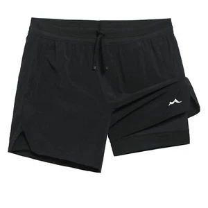 Men's 2 in 1 Gym Shorts 5 Inch Athletic Tennis Shorts Stretch Workout Running... - Picture 1 of 6