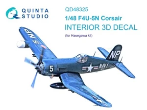 Calcomanía interior 3D Quinta Studios 1/48 #48325 F4U-5N Corsair para Hasegawa - Imagen 1 de 2