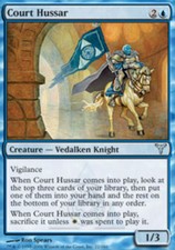 MTG magic cards 2x x2 Light Play, English Court Hussar Dissension