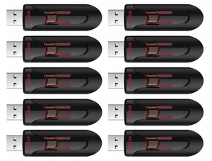 10 x SanDisk Cruzer Glide 16GB 32GB 64GB 128GB SDCZ600 USB 3.0 Flash Drive Lot - Picture 1 of 8