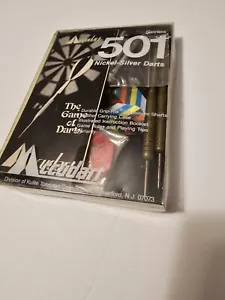 Accudart Series 501 Nickel-Silver Darts Model 504-22 22gms Vintage - Picture 1 of 10