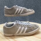 Adidas Shoes Womens 8.5 Courtset Trainer Sneakers DB0147 Gray Suede Lace Up