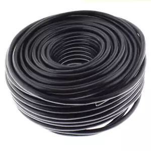 Lautsprecherkabel RUND 2x4,00mm² - schwarz - 50m - CCA - PA Installationskabel - - Bild 1 von 2