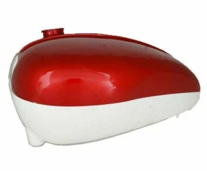 Petrol Fuel Tank Frame Cherry & White Fits For 1960 Triumph T120 TR6 Duplex - Picture 1 of 4