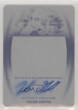2014 Leaf Trinity Patch Printing Plate Black 1/1 Foster Griffin #PA-FG1 Auto 0s3