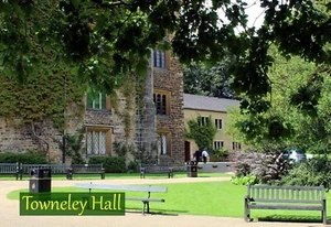 Towneley Hall Burnley, Lancashire - Metall Wandschild, vier Größen verfügbar - Bild 1 von 1