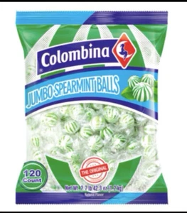 Colombina Jumbo Spearmint Ball Mints | 120 Count Bag | Free Shipping - Picture 1 of 1
