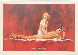 JAMES BOND HOLLYWOOD EDITION MASSAGE Limited edition print ROBERT McGINNIS - Picture 1 of 2