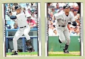 DEREK JETER Yankees ~ 2007 Upper Deck, 2 different ~ FREE SHIPPING - Bild 1 von 1
