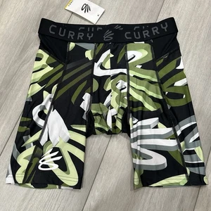 NEW! $50 Under Armour Curry Heat Gear Compression Printed Shorts Mens L 1379829 - Picture 1 of 4